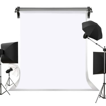 5x7ft Solid White Color Studio Photo Video Photography Backdrops Photo Booth Screen Props Pure White Color Backdrop Background Screen Children and Headshots Background
