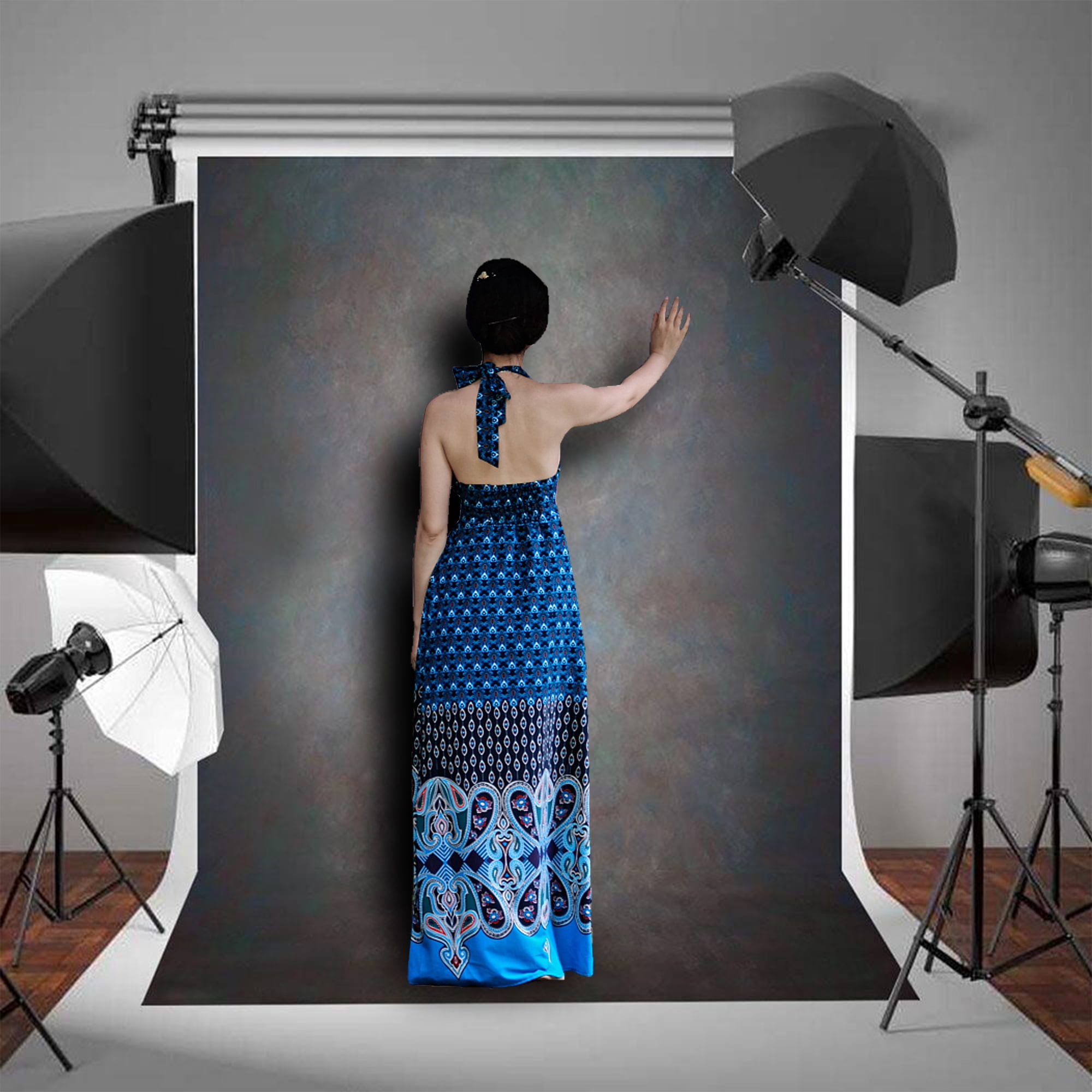 5x7ft Vintage Backdrops Abstract Grey Portrait Photo Backdrop for ...