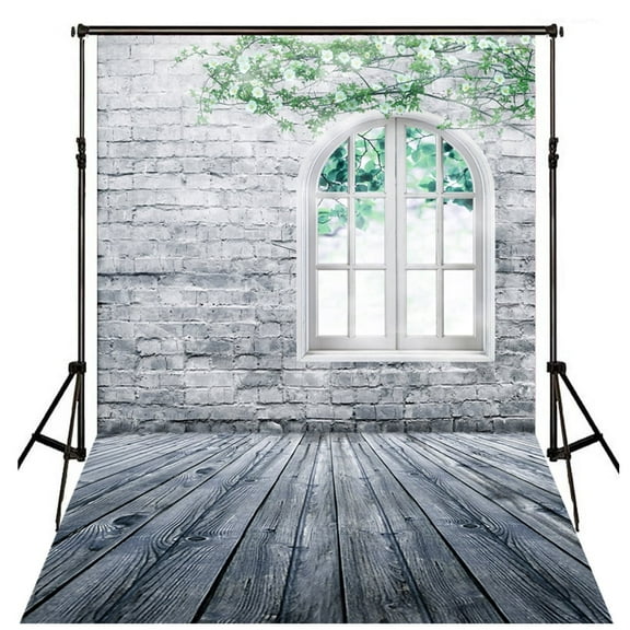 5x7ft Vinyl Photo Backdrop Wall Wooden Floor Photography Background Studio Props,Flower Lawn Vinyl Photography Background