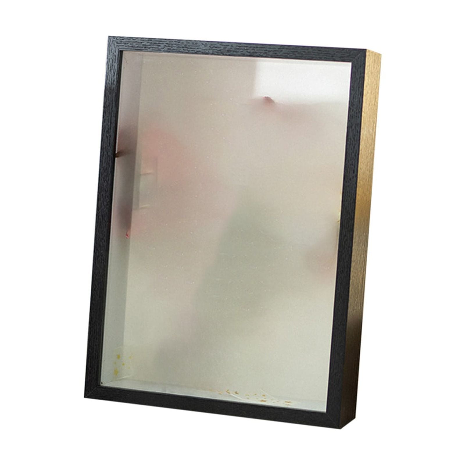 5x7in Small Shadow Box Picture Frame Display Case, Black Wooden Memory ...