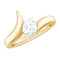thumbnail image 1 of Rosec Jewels 5x7mm Lab Grown Diamond Designer Engagement Ring, EF-VS Grade, 10K Yellow Gold, US 9.00, 1 of 8