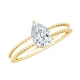 thumbnail image 1 of Rosec Jewels Certified Lab Grown Diamond Solitaire Engagement Ring - EF-VS Quality, 10K Yellow Gold, US 12.00, 1 of 8