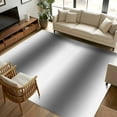 thumbnail image 1 of 5x8 Area Rugs, Gray White Ombre Non-Skid Rubber Backing Large Rectangle Rugs - Living Room Bedroom Home Office, Modern Abstract Art Farmhouse Gradient Indoor Floor Mat Carpets Washable Rug, 1 of 9