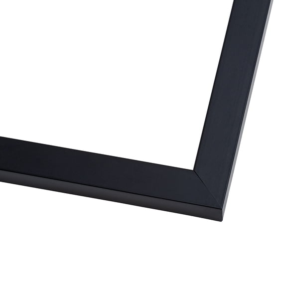 5x8 Contemporary Black Wood Picture Frame - UV Acrylic, Foam Board Backing, & Hanging Hardware Included!