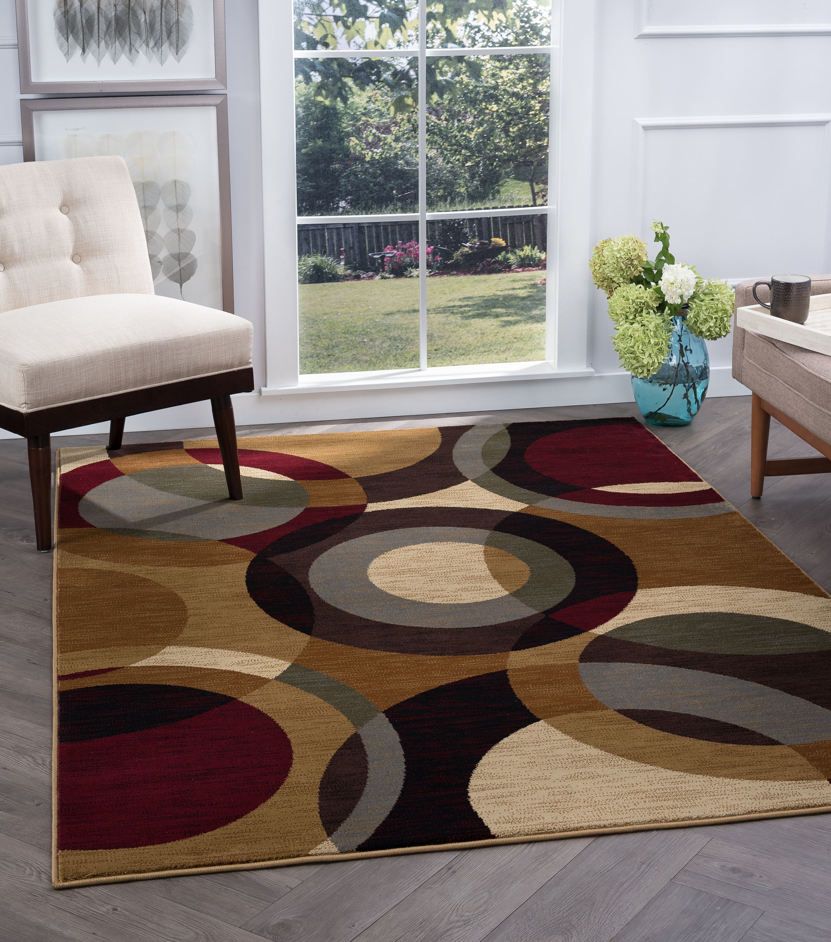 5x8 Contemporary MultiColor Area Rugs for Living Room Bedroom Rug