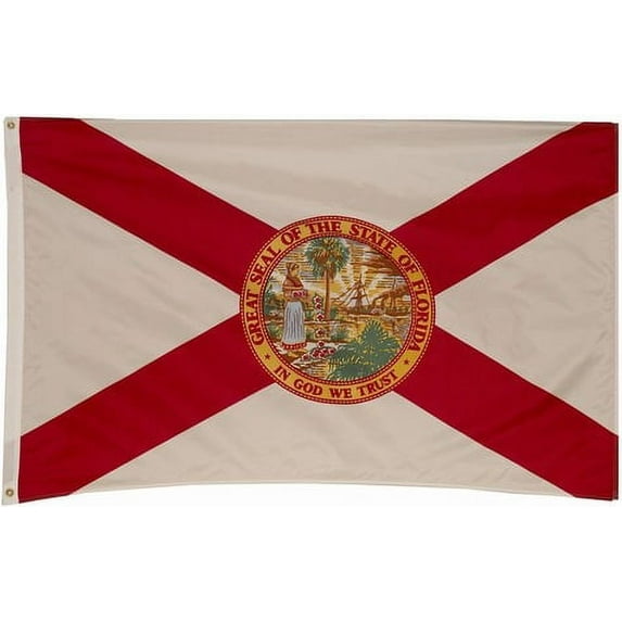 5x8' DURAWAVEZ FLORIDA NYLON FLAG CH&G