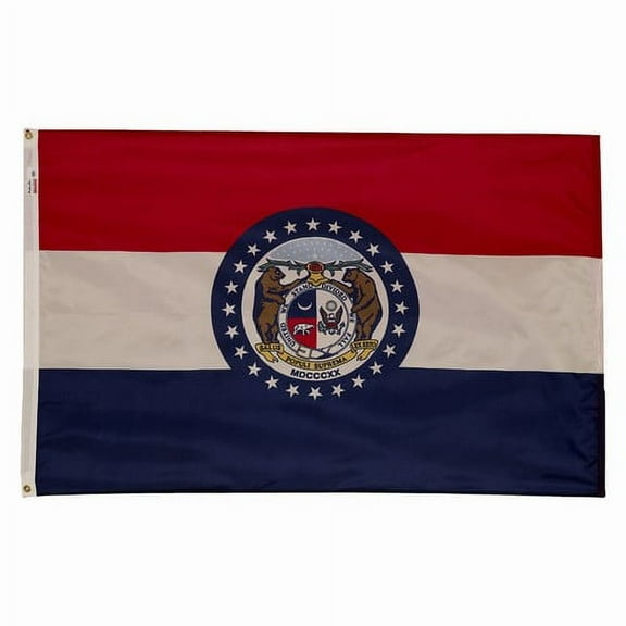 5x8' DURAWAVEZ MISSOURI NYLON FLAG CH&G