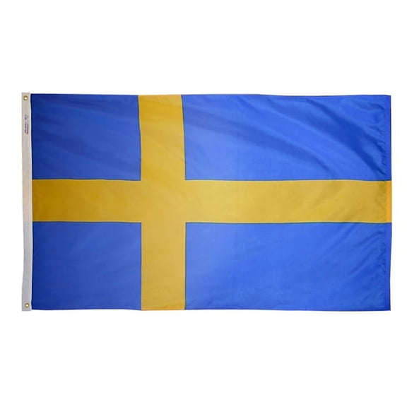 5x8' DURAWAVEZ SWEDEN NYLON FLAG CH&G