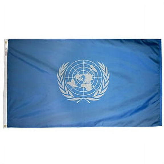 5x8' DURAWAVEZ UNITED NATIONS NYLON FLAG CH&G
