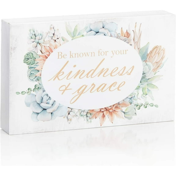 5x8 Decorative Wooden Sign Kindness and Grace
