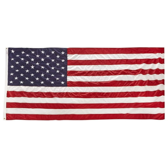 5x8 FT Heavy Duty US American Flag with Embroidered Stars Sewn Stripes Reinforced Corners Polyester High Wind Flag