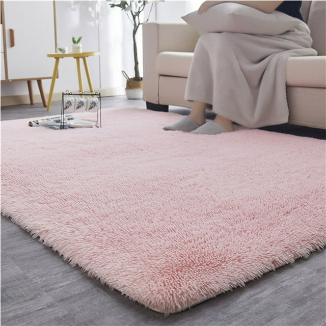 5x8 Feet Soft Fluffy Area Rug,AntiSkid Durable Rectangular Shaggy Rug