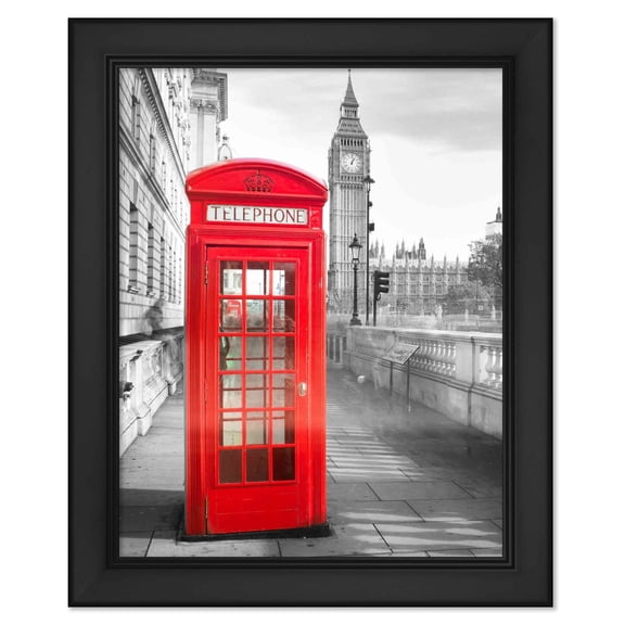 5x8 Frame Black Picture Frame - Complete Modern Photo Frame Includes UV Acrylic Shatter Guard Front, Acid Free Foam