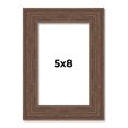 thumbnail image 1 of 5x8 Frame Brown Farmhouse Solid Wood Picture Frame Width 1.5 Inches | Interior Frame Depth 0.5, 1 of 8