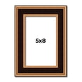 thumbnail image 1 of 5x8 Frame Gold Brown Plein Air Vintage Solid Wood Picture Frame | 1.75 Inches Moulding Width |, 1 of 8