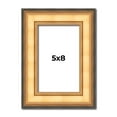 thumbnail image 1 of 5x8 Frame Gold Plein Aire Solid Wood Picture Frame Width 2 Inches | Interior Frame Depth 0.5 Inches, 1 of 8