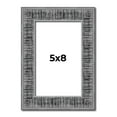 thumbnail image 1 of 5x8 Frame Silver Black Rustic Sonoma Solid Wood Picture Frame | 1.5 Inch Moulding Width | Complete, 1 of 8