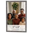 thumbnail image 1 of 5x8 Frame Silver Grey Distressed Solid Wood Picture Frame | 0.75 Inch Moulding Width | Interior, 1 of 8