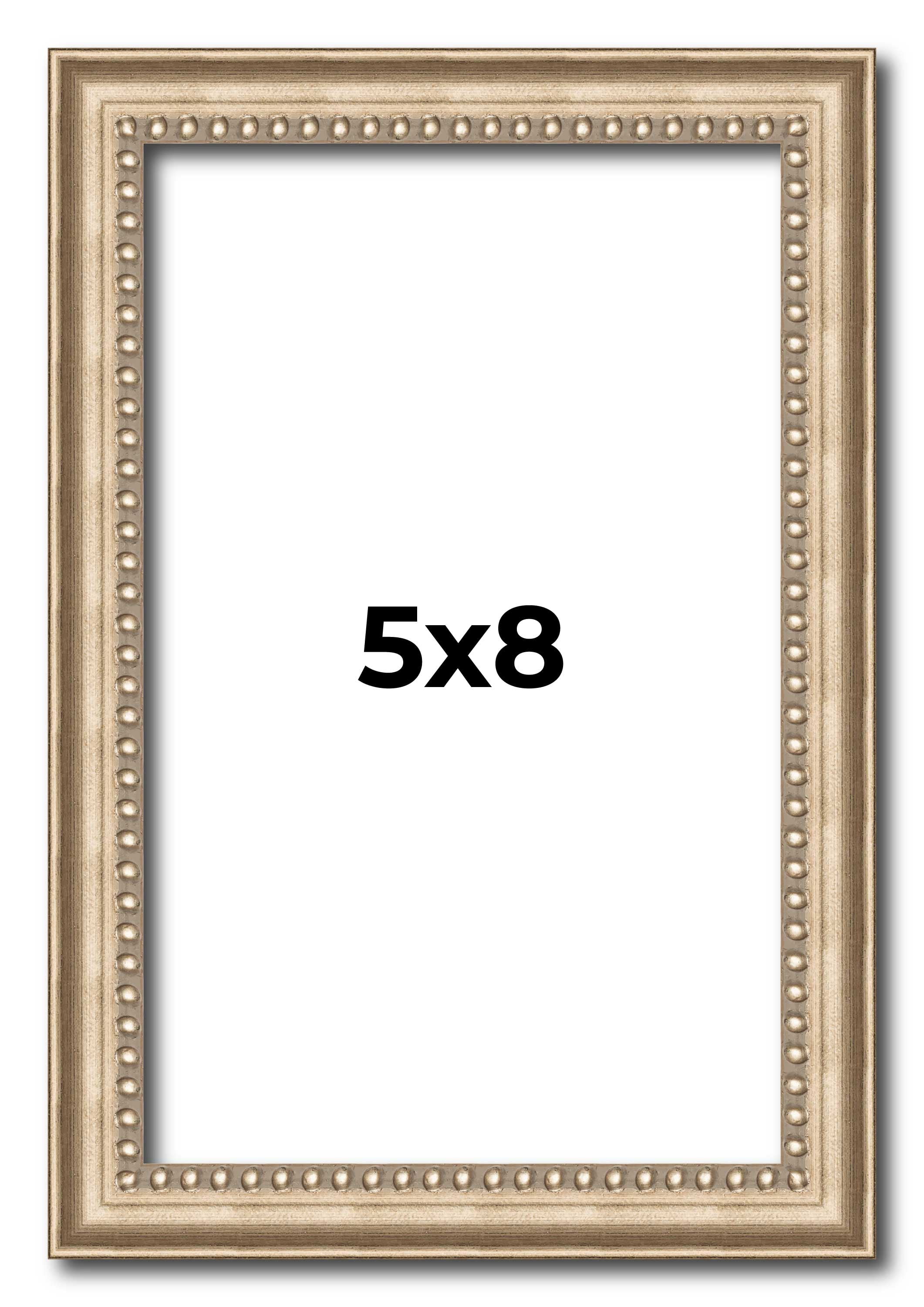 5x8 Gold Ornate Solid Wood Picture Frame