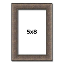 5x8 IN Frame Silver Real Wood Picture Frame Width 1.25 Inches | Interior Frame Depth 0.5 Inches |