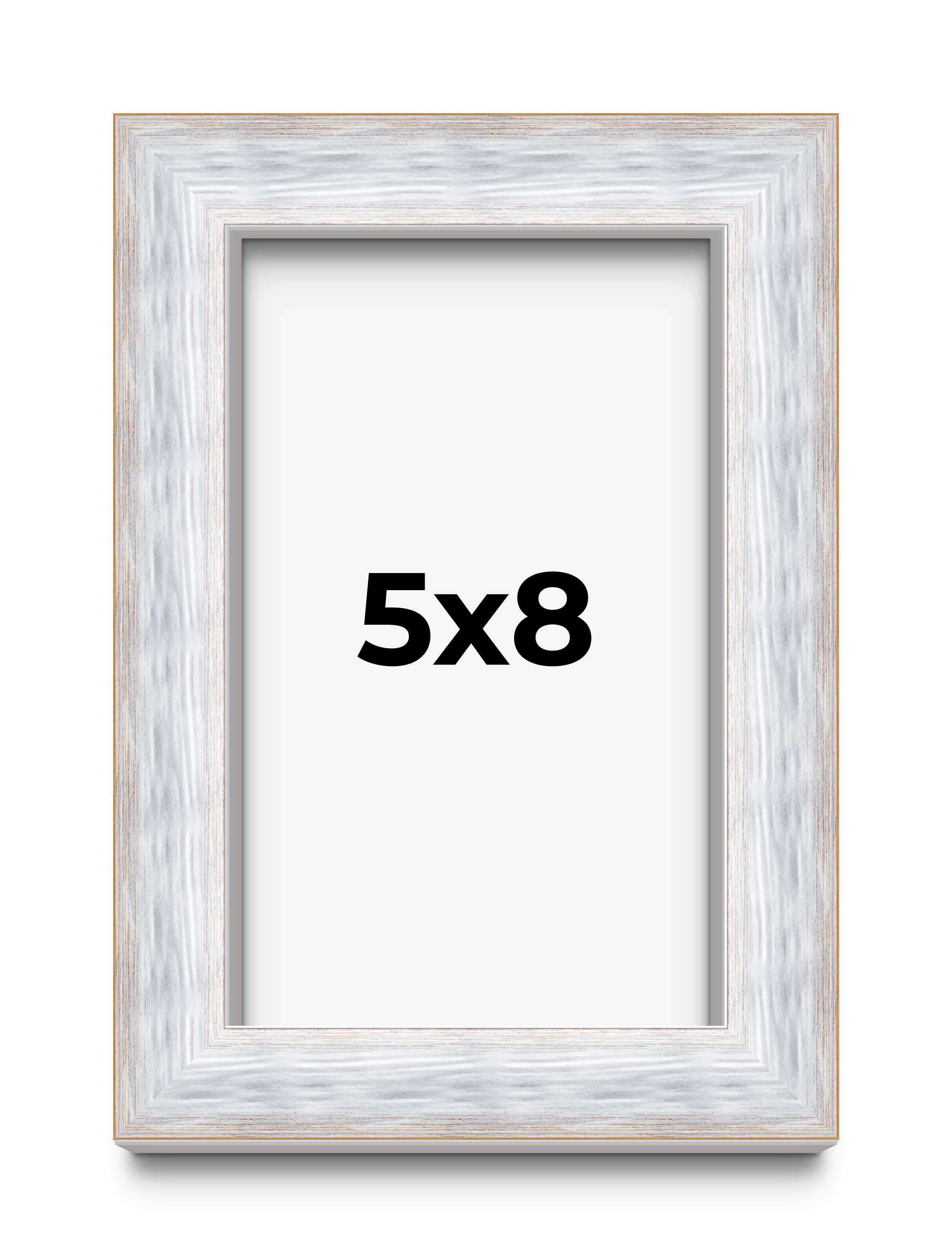 5x8 IN Shadow Box Frame Silver | 1.625 Inches Deep Real Wood ...