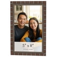 thumbnail image 1 of 5x8 In Dark Brown Bamboo Real Wood Picture Frame Width 1.5 inches | Interior Frame Depth 0.5 inches, 1 of 8