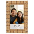 thumbnail image 1 of 5x8 In Frame Beige Real Wood Picture Frame Width 3 inches | Interior Frame Depth 0.5 inches |, 1 of 8