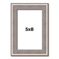 thumbnail image 1 of 5x8 In Frame Grey Real Wood Picture Frame Width 1.25 inches | Interior Frame Depth 0.5 inches |, 1 of 8