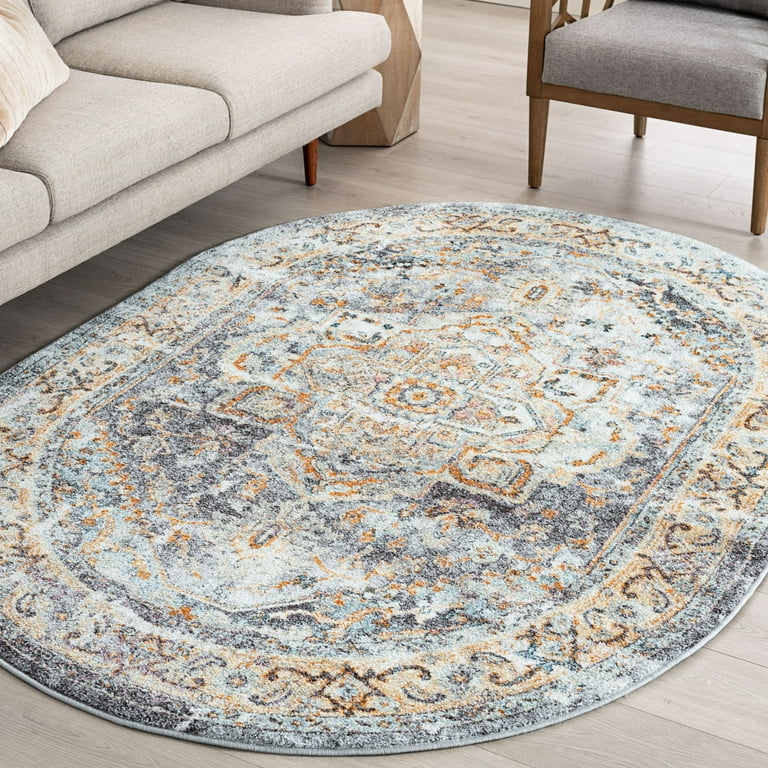 How To Choose Oval Rug Sizes to Style a Room