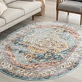 thumbnail image 1 of 5x8 Oval Traditional Denim Oval Area Rugs for Living Room | Bedroom Rug | Dining Room Rug | Indoor Entry or Entryway Rug | Kitchen Rug | Alfombras para Salas 5'3'' x 7'3'' Oval, 1 of 5