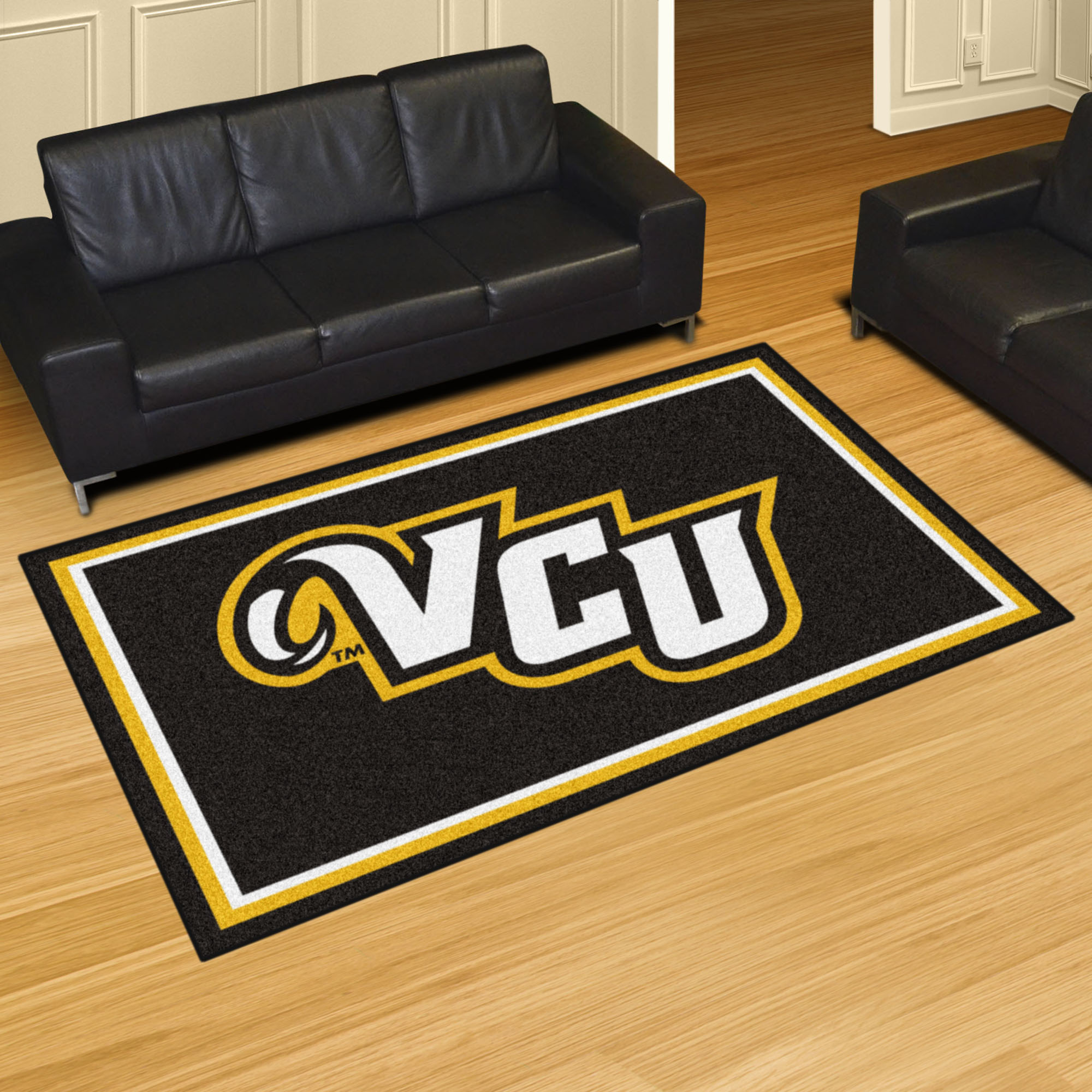 5x8 Rug - Rams Virginia Commonwealth University 59.5
