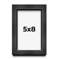thumbnail image 1 of 5x8 Shadow Box Frame Grey Charcoal Black | 0.875 Inches Deep | Solid Wood Shadowbox Display Frame |, 1 of 8