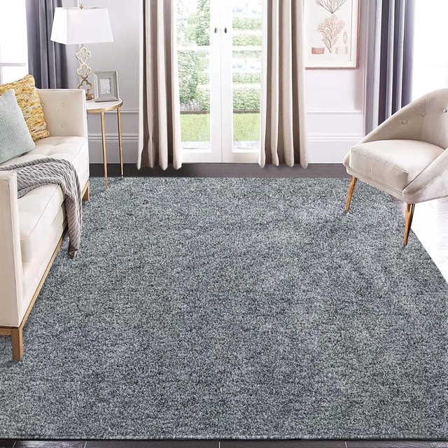 5x8 Shag Rug, Modern Solid Fluffy Rug for Living Room Ultra Soft Shaggy