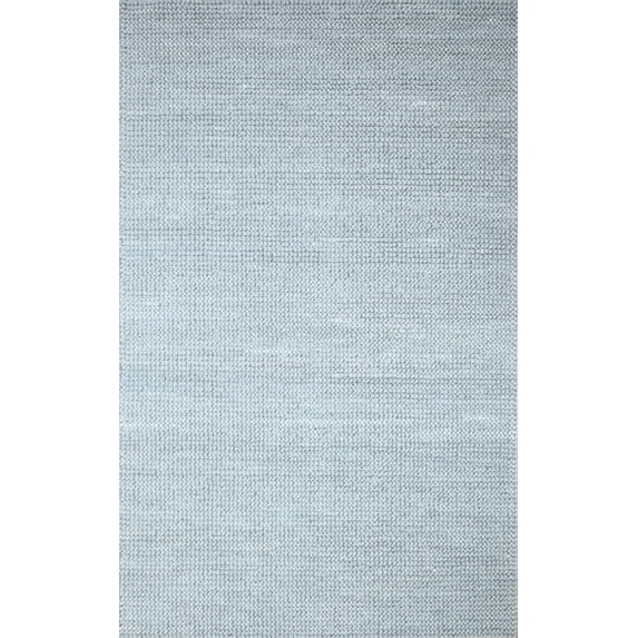 5x8 and 8x10 Modern Handmade Solid Blue Wool Area Rug | The Rug Decor | TRD2383