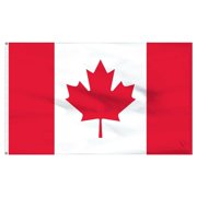 5x8 ft Canada Canadian Maple Leaf Country Flag Rough Tex Knitted 5x8 Banner