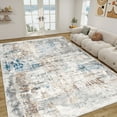 thumbnail image 1 of 5.3x8ft Area Rug for Living Room Washable Rug for Bedroom Kitchen Dining Room Rugs Non-Slip Home Decor Carpet Faux Wool Rug Morden Art Ultra Soft Area Rug, 1 of 8