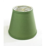 5x8x7 Empire Linen Edison Clip On Lamp Shade Kale Green