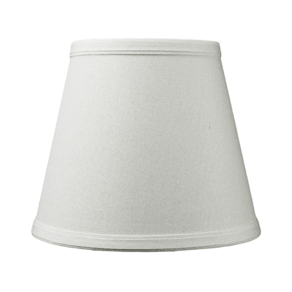 Light Oatmeal Linen Empire Clip-On Lamp Shade, 8" x 7"