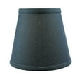 thumbnail image 1 of 5x8x7 Textured Slate Blue Hard Back Lampshade with Gold Lining-Edison Clip On, 1 of 5