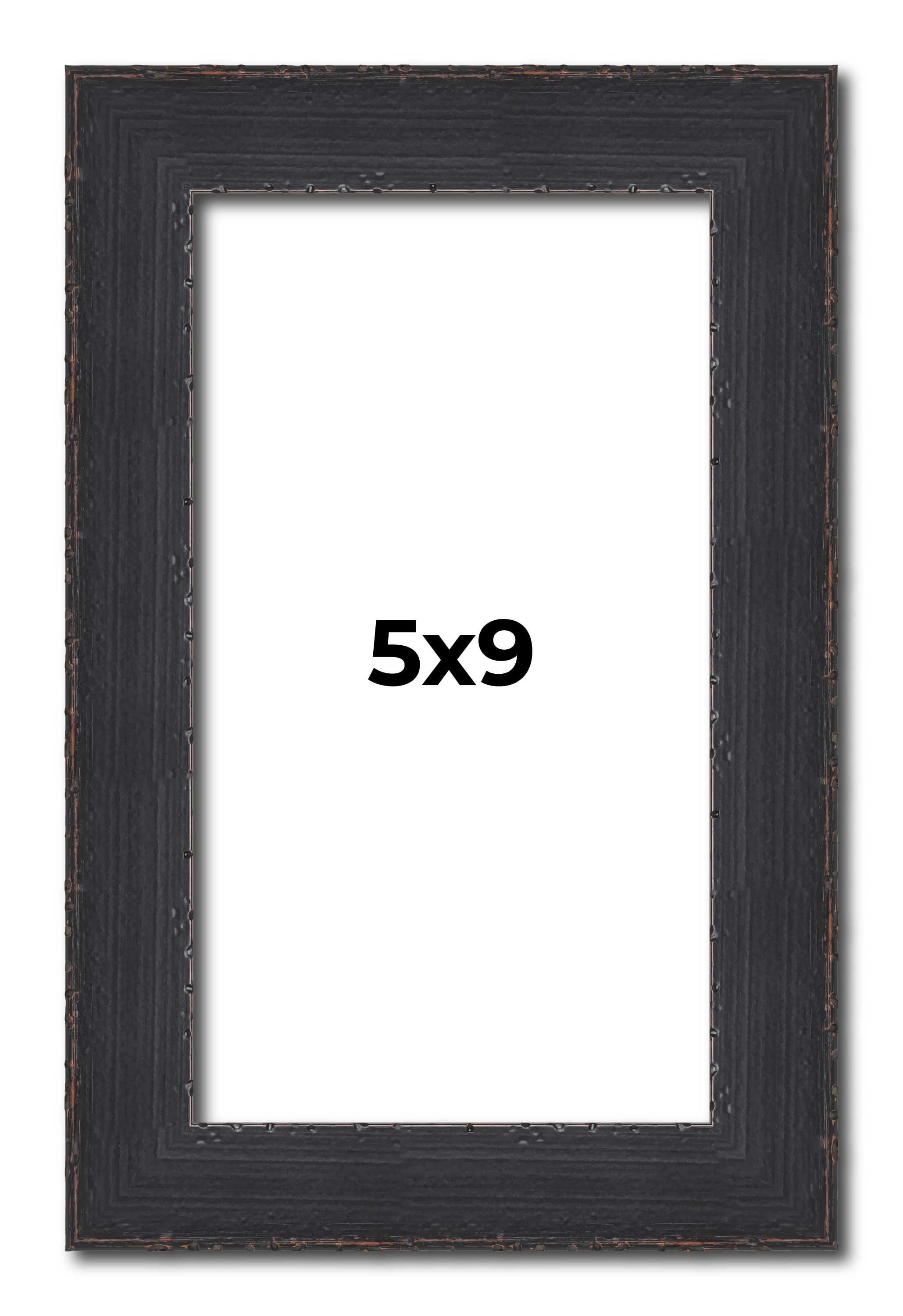 5x9-Frame-Black-Real-Wood-
