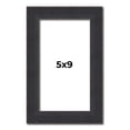 thumbnail image 1 of 5x9 Frame Black Real Wood Picture Frame Width 1.25 Inches | Interior Frame Depth 0.5 Inches |, 1 of 8
