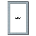 thumbnail image 1 of 5x9 Frame Blue Scuffed Farm Board Solid Wood Picture Frame Width 0.75 Inches | Interior Depth 0.5, 1 of 8
