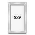 thumbnail image 1 of 5x9 Frame Silver Whitewashed Wood Grain Solid Wood Shadow Box | 0.75 Inch Moulding Width | 0.75, 1 of 8