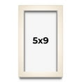 thumbnail image 1 of 5x9 Frame White Wheat Solid Wood Picture Frame | Moulding Width 0.75 Inches | Interior Depth 0.5, 1 of 8