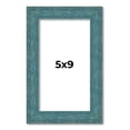 thumbnail image 1 of 5x9 IN Frame Blue Rustic Barnwood Solid Wood Picture Frame Width 1.25 Inches | Interior Depth 0.5, 1 of 8