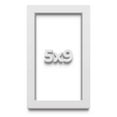 thumbnail image 1 of 5x9 IN Shadow Box Frame White | 1 Inches Deep Real Wood Contemporary Shadowbox Display Frame | UV, 1 of 6