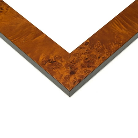 5x9 In Brown Veneer Real Wood Picture Frame Width 1.75 inches | Interior Frame Depth 0.5 inches |