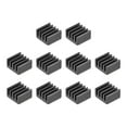thumbnail image 1 of 5x9x9mm Black Aluminum Heatsink Adhesive Cooler Pad for Cooling 3D Printers 10Pcs, 1 of 3