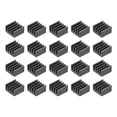 thumbnail image 1 of 5x9x9mm Black Aluminum Heatsink Adhesive Cooler Pad for Cooling 3D Printers 20Pcs, 1 of 3