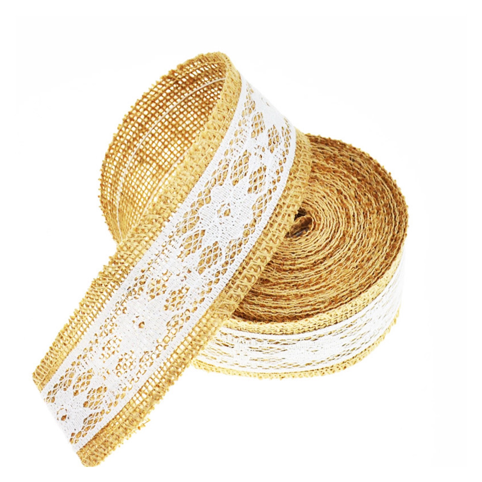 5yards 5cm Hemp Ribbon DIY Clothing Floral Accessories Party Wedding ...